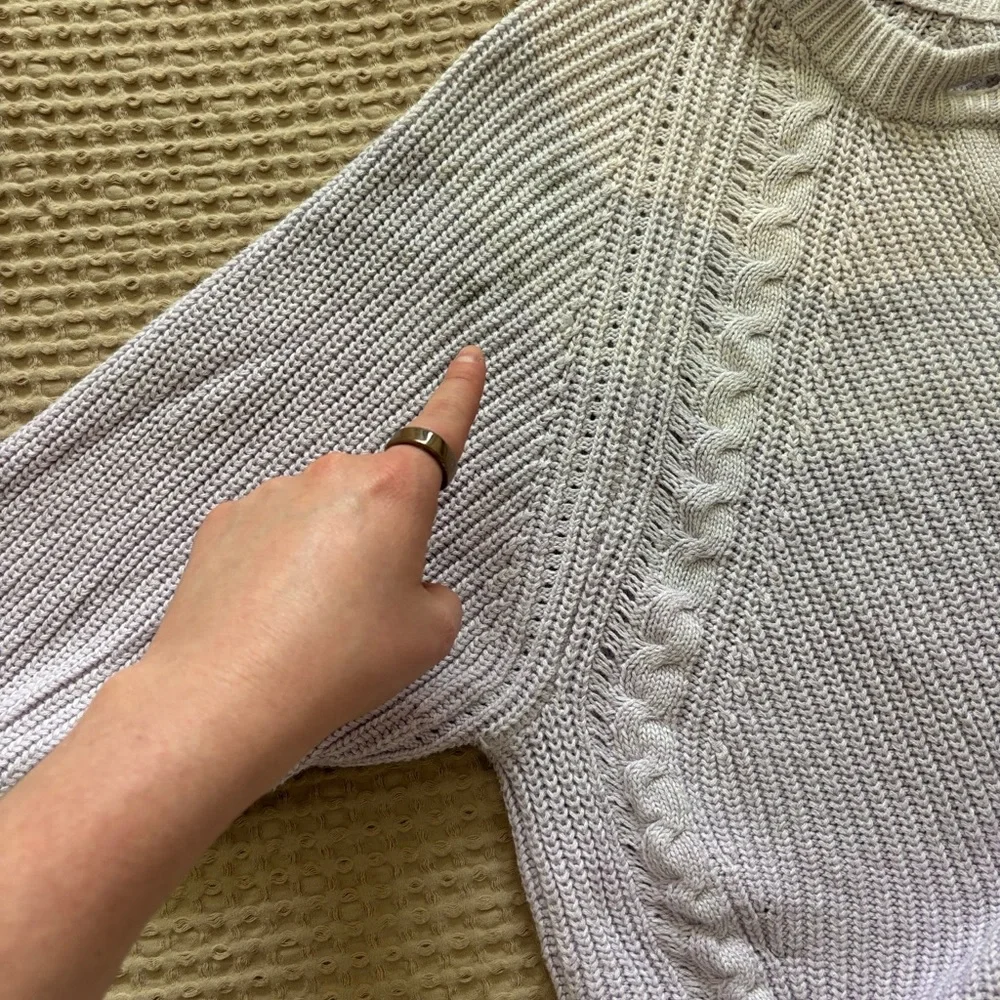 Universal Thread Pale Lavender Button-Front Knit Cardigan - Picture 2 of 4